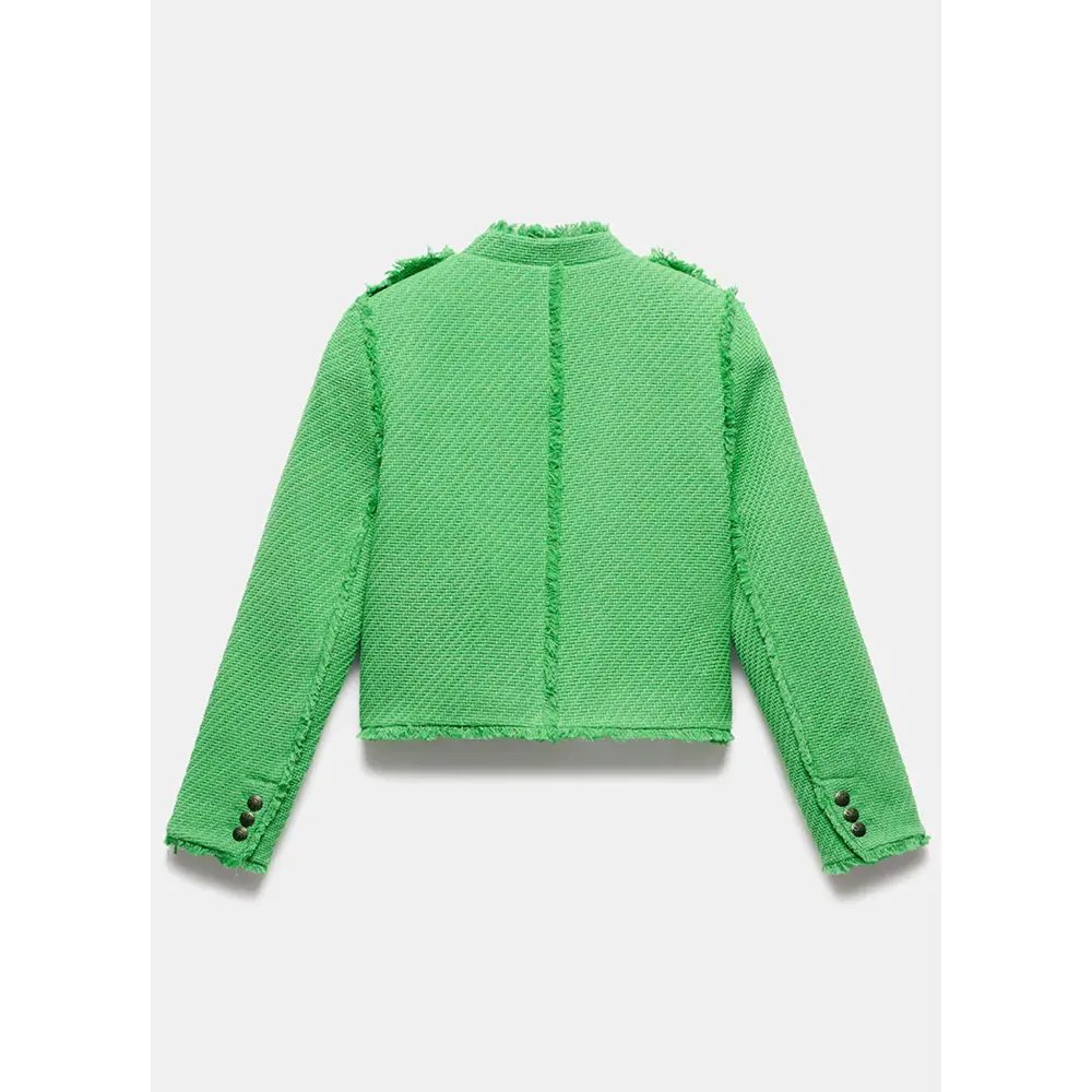 Mint Velvet Green Boucle Jacket